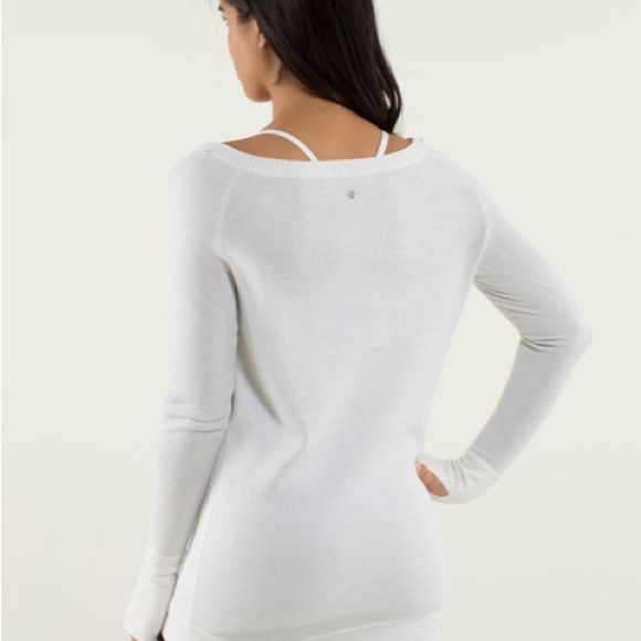 Lululemon chai time pull over reversible sweater cashlux Cashmere 6 EUC - Picture 2 of 10